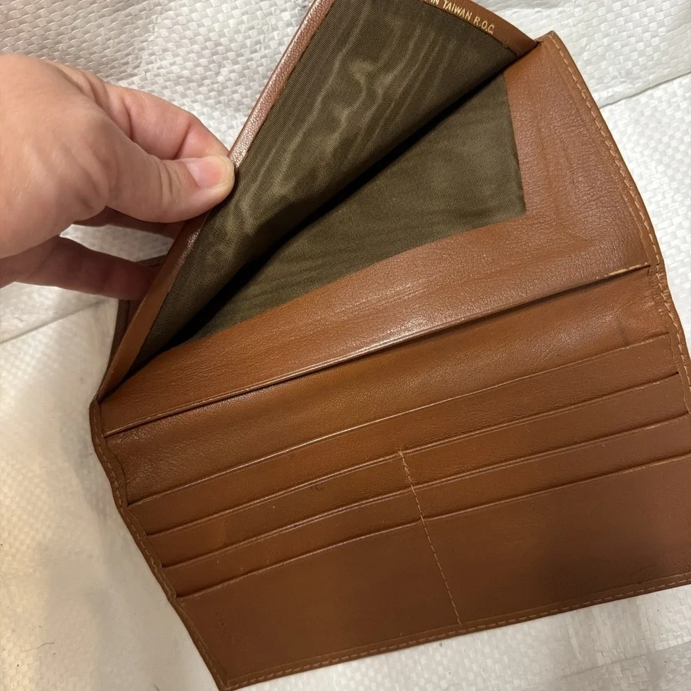Vintage Christopher‎ Hayes Checkbook Cover/card holder Genuine Leather Wallet